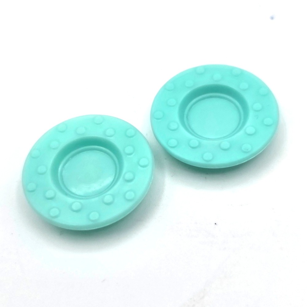 Vintage Barbie‎ Skipper TURQUOISE PLATES - Tea Party - Cook Ups - EXC. (1960s)